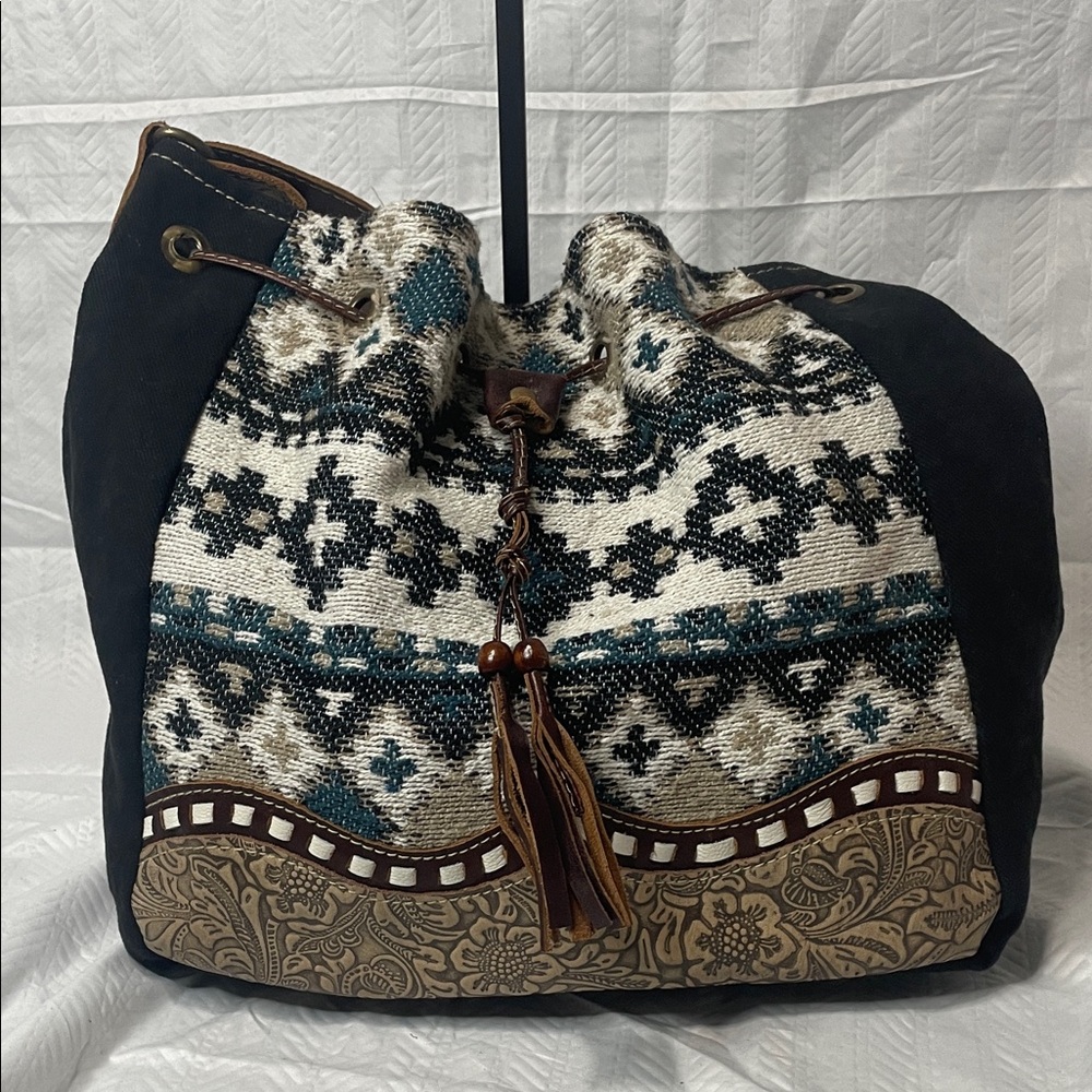 Myra Minth - Bohemian Black and Brown Women's Bag